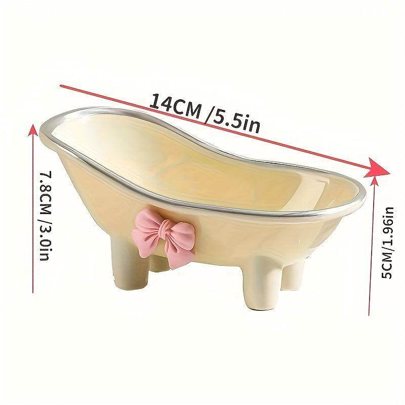 Bathroom Soap Dish with Bowknot Design - My Store