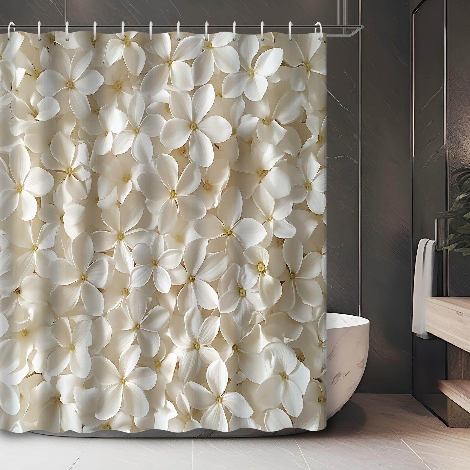3D Floral Shower Curtain - My Store