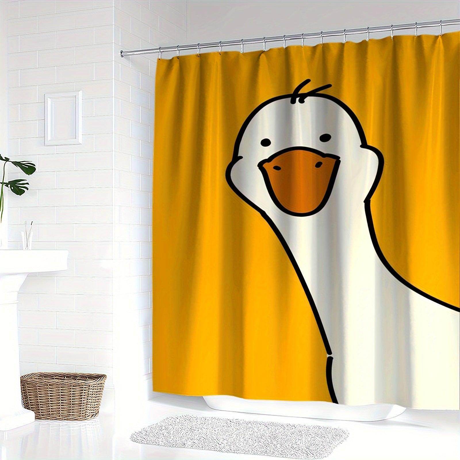 Cartoon Goose Shower Curtain - My Store