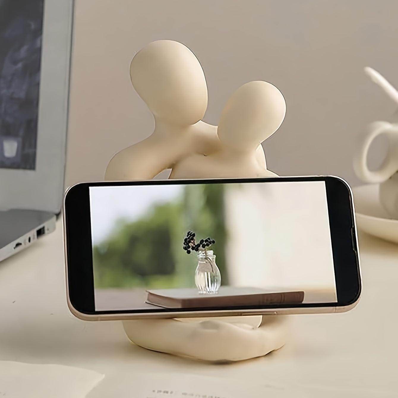 Abstract Hugging Couple Candle Holder - My Store