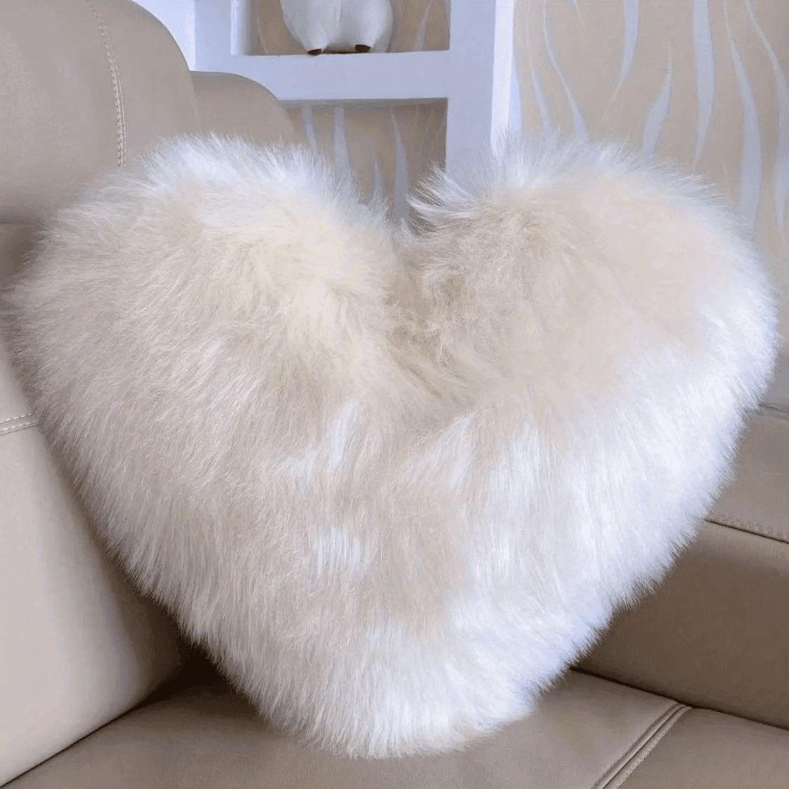 Love Heart Plush Pink Pillow - My Store