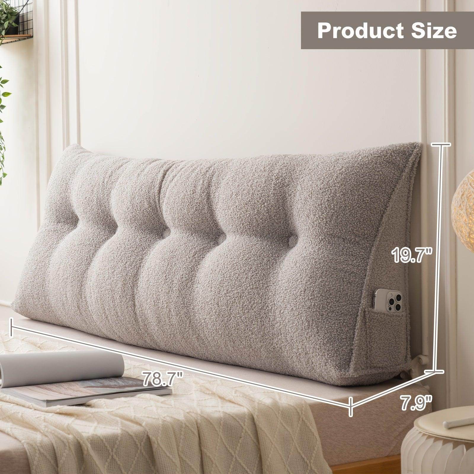 Removable & Washable Triangular Headboard Pillow - My Store