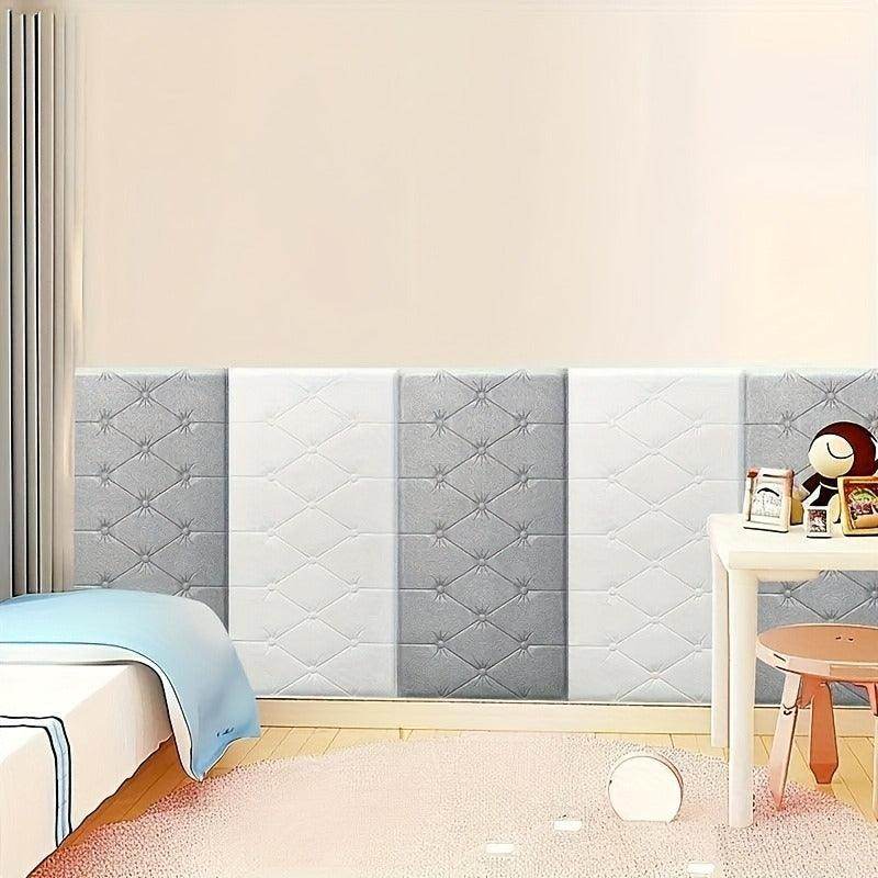 5pcs Modern 3D Self-adhesive Soft Wall Panels - My Store