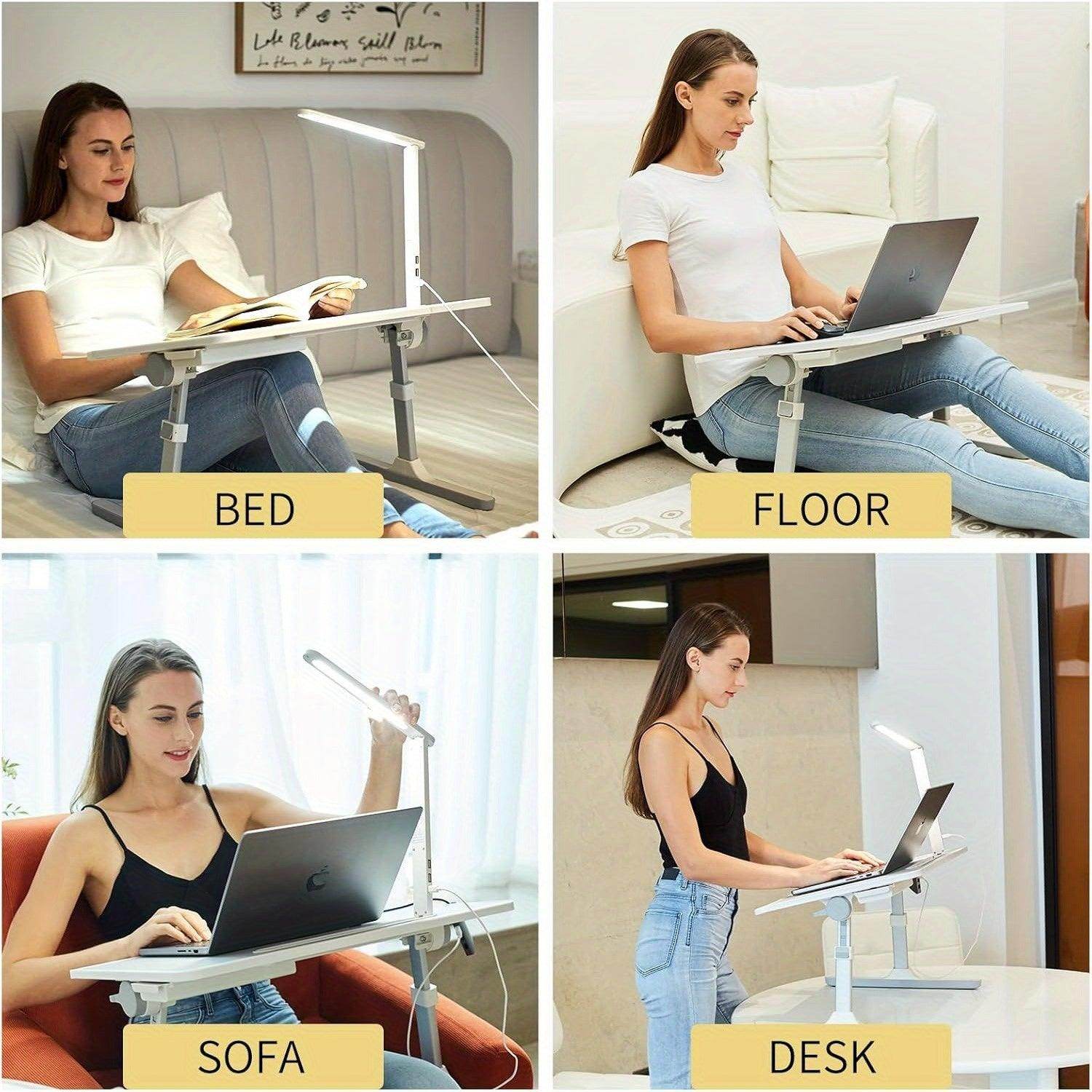 Adjustable Laptop Desk for Bed & Sofa - My Store