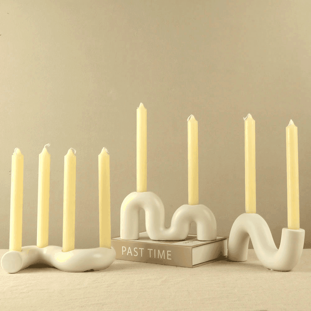 European Minimalist Ceramic Candle Holder - My Store