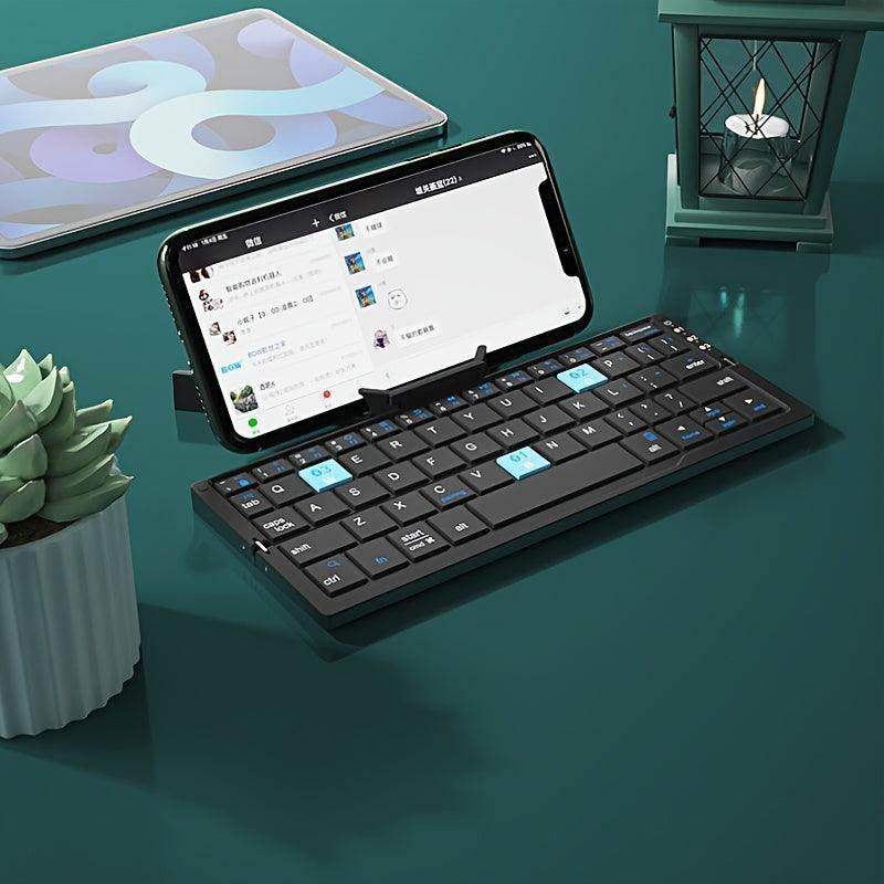 Ultra Mini Foldable Wireless Keyboard – Multi-Device & Rechargeable - My Store