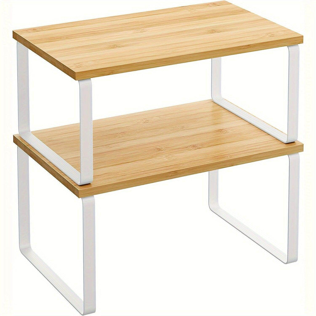2-Pack Stackable Kitchen Cabinet Organizers - My Store