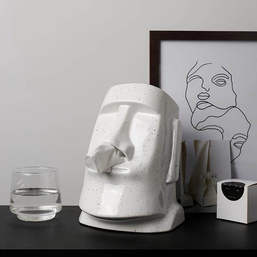 Moai Ceramic Tissue Box Holder - My Store