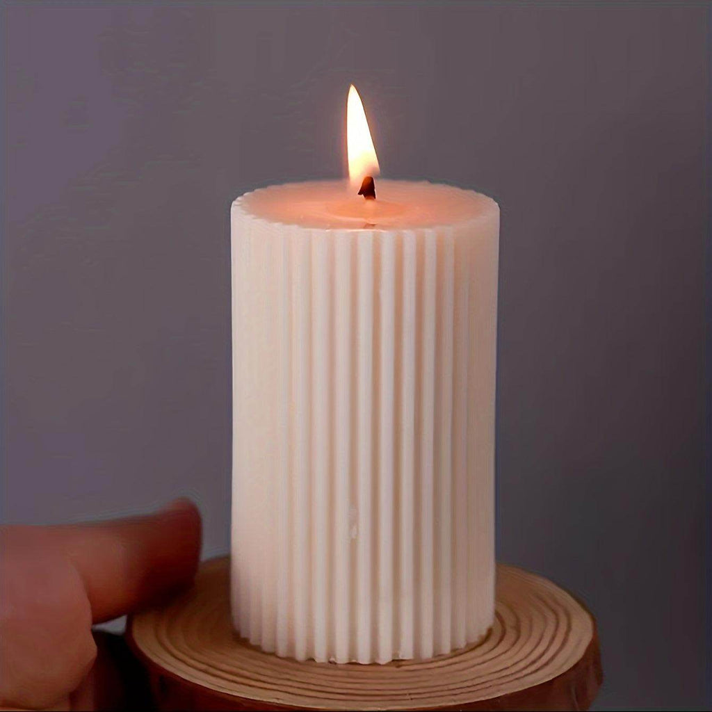 7pcs Geometric Striped Silicone Candle Molds - My Store