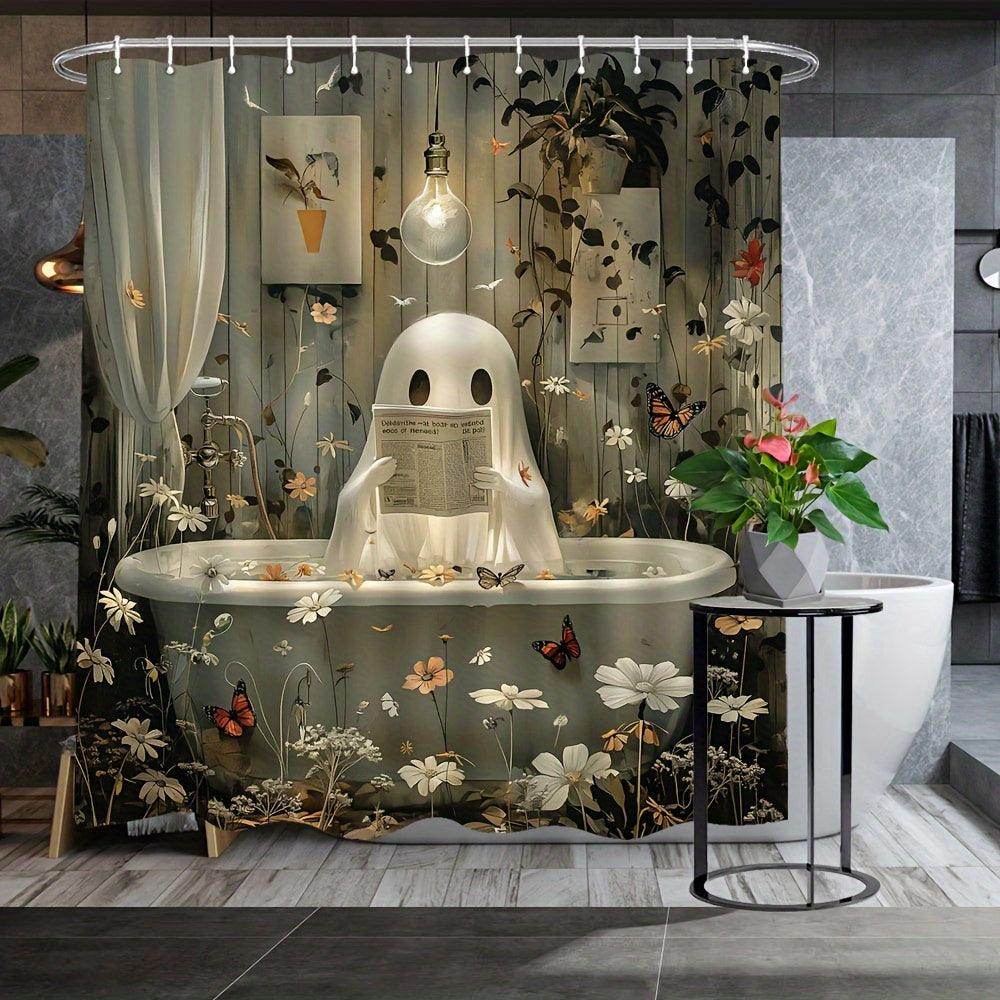Whimsy Ghost Bath Curtain - My Store