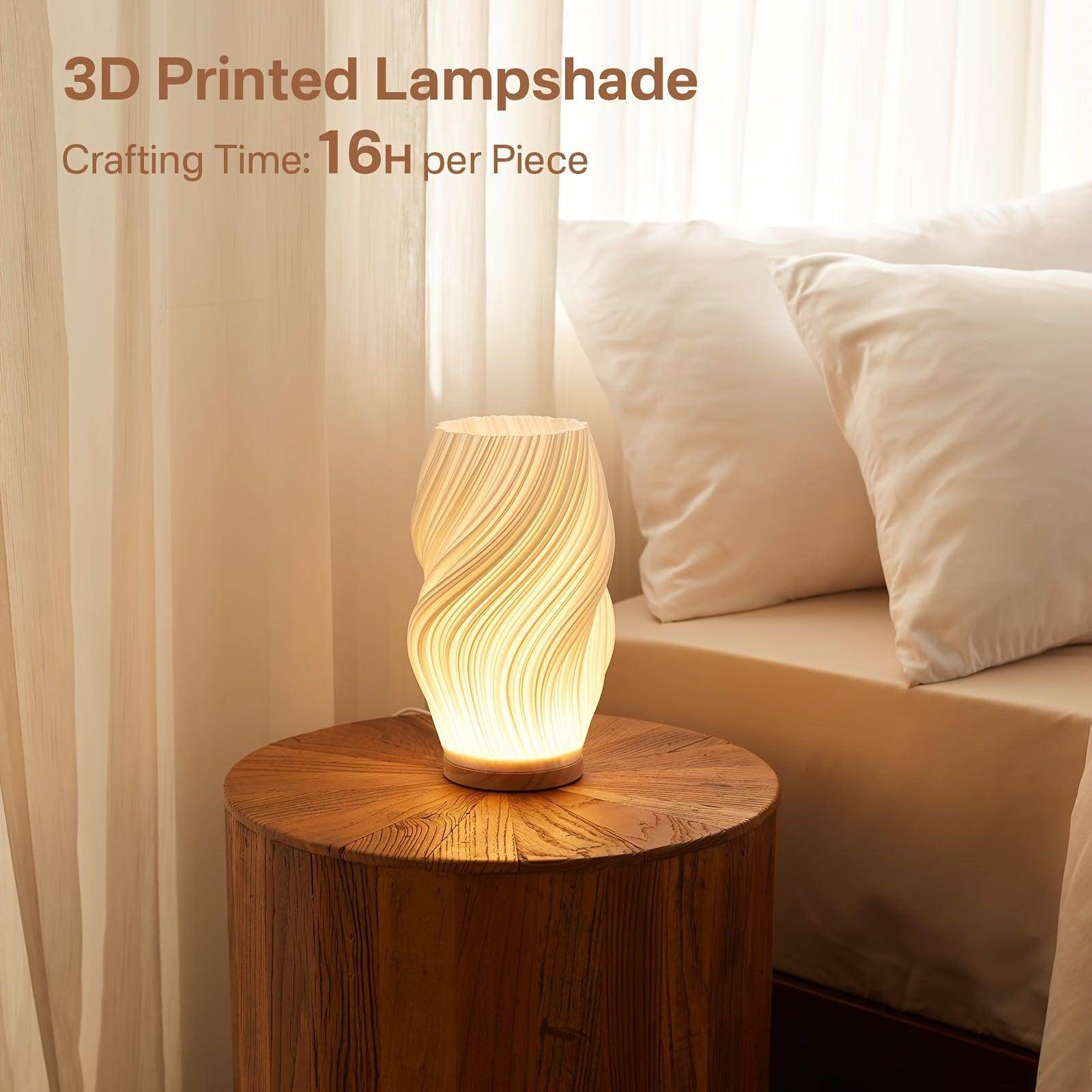 Modern Dimmable Table Lamp with Wooden Base - My Store