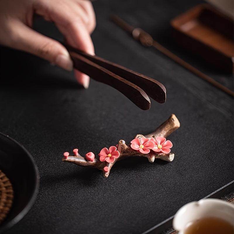 Handcrafted Ceramic Plum Blossom Incense Holder - My Store