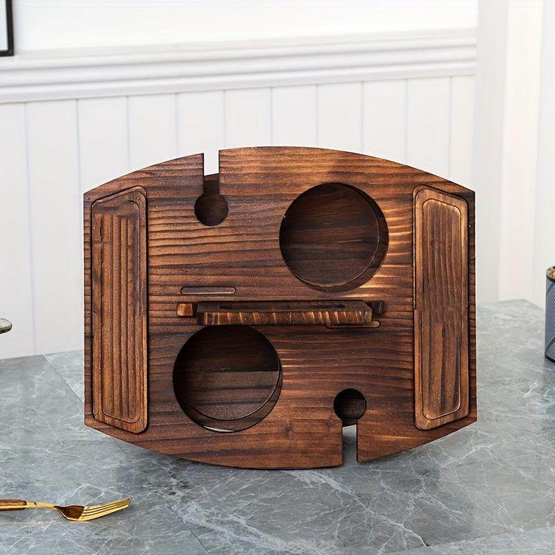Portable Wooden Picnic Wine Rack and Food Holder - My Store