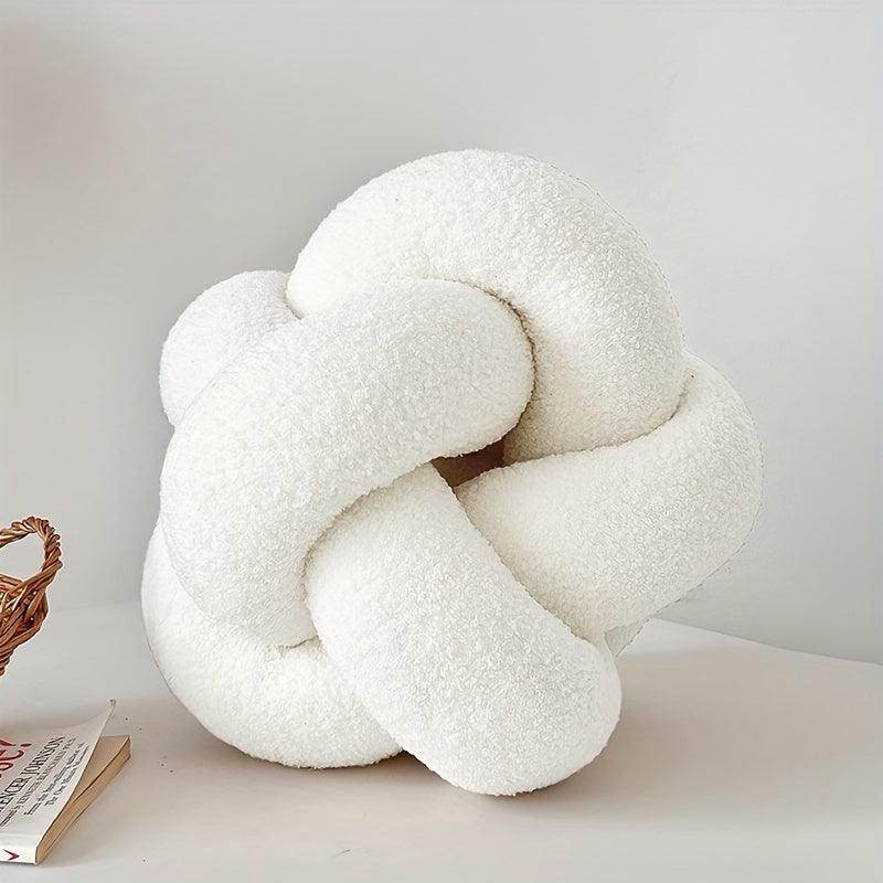 Sherpa Knit Knot Ball Throw Pillow - My Store