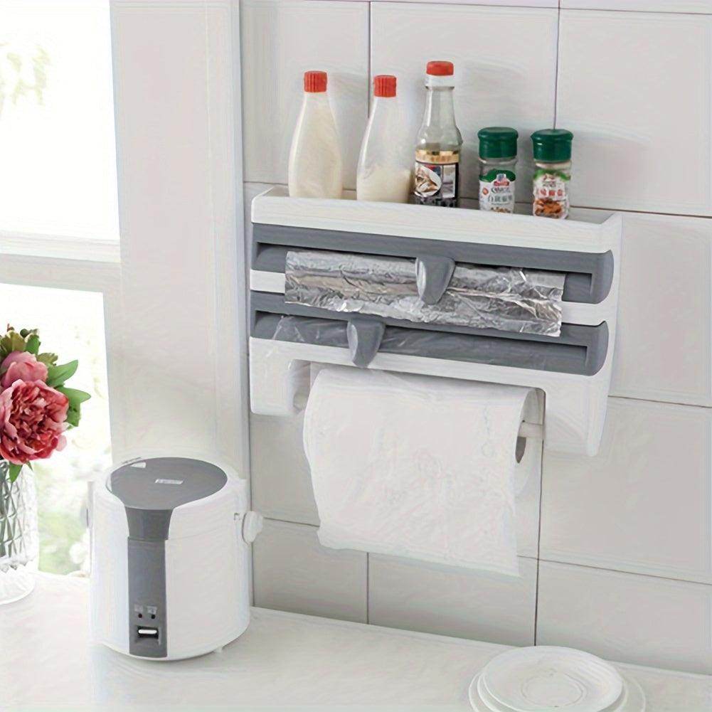 Wall-Mounted 3-in-1 Cling Film Dispenser - My Store