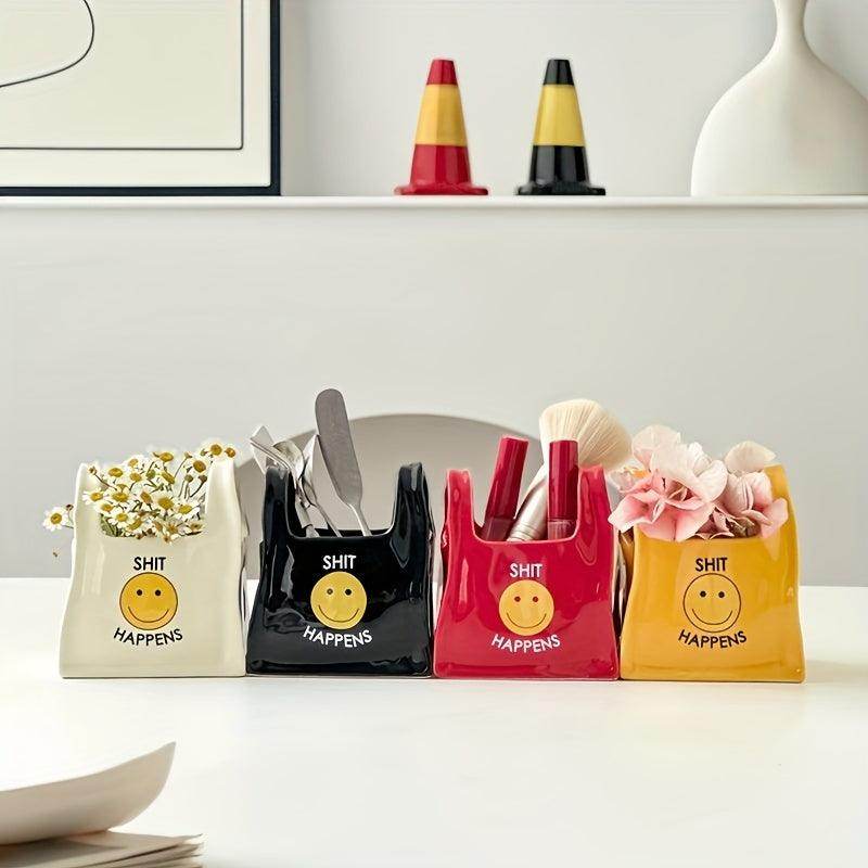 Ceramic Tote Bag Desk Organizer - My Store
