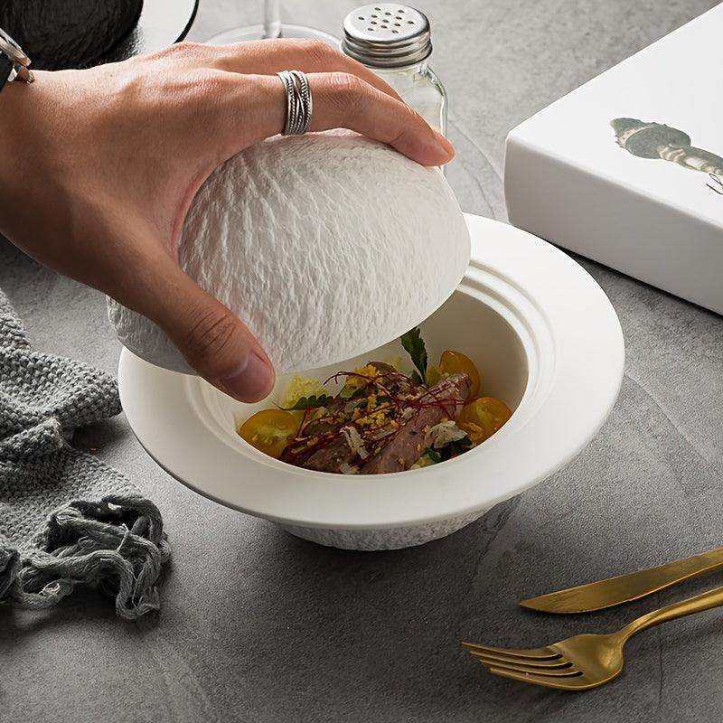 Elegant Planet-Inspired Ceramic Serving Bowl - My Store