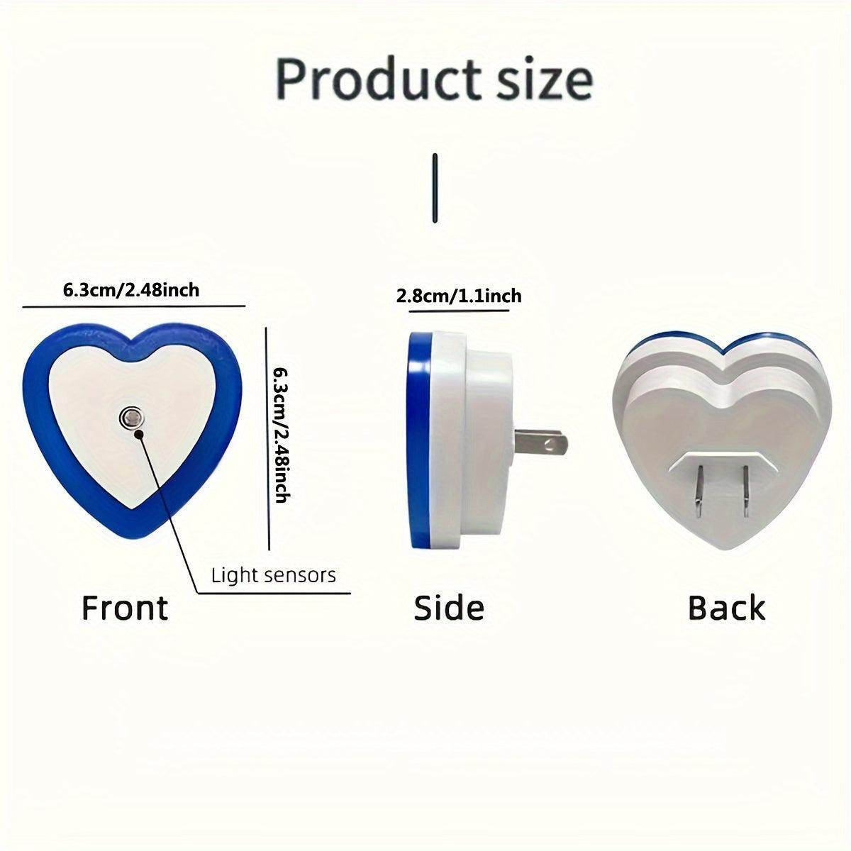 Energy-Efficient LED Heart Night Light - My Store