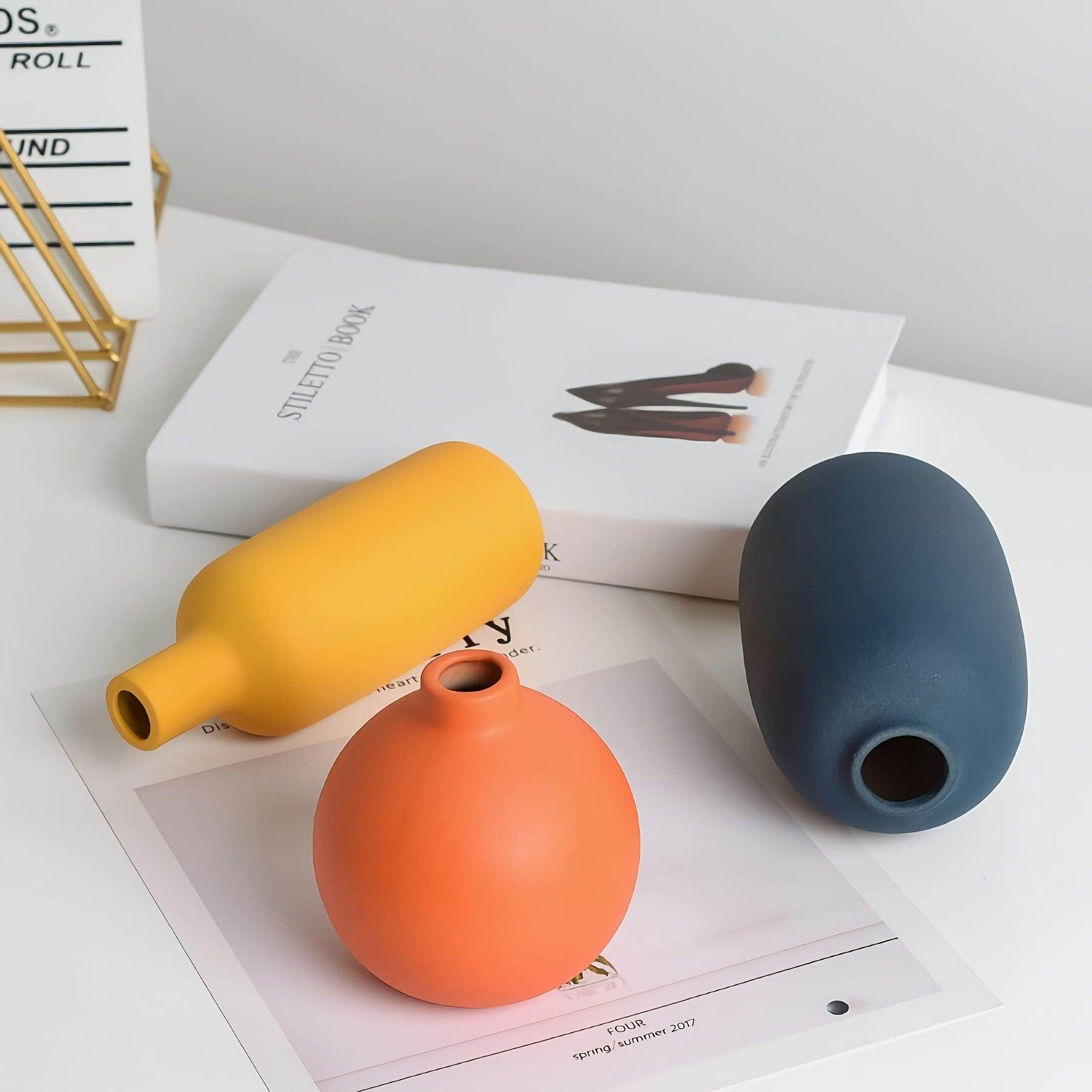 Set of 3 Ceramic Vases - My Store