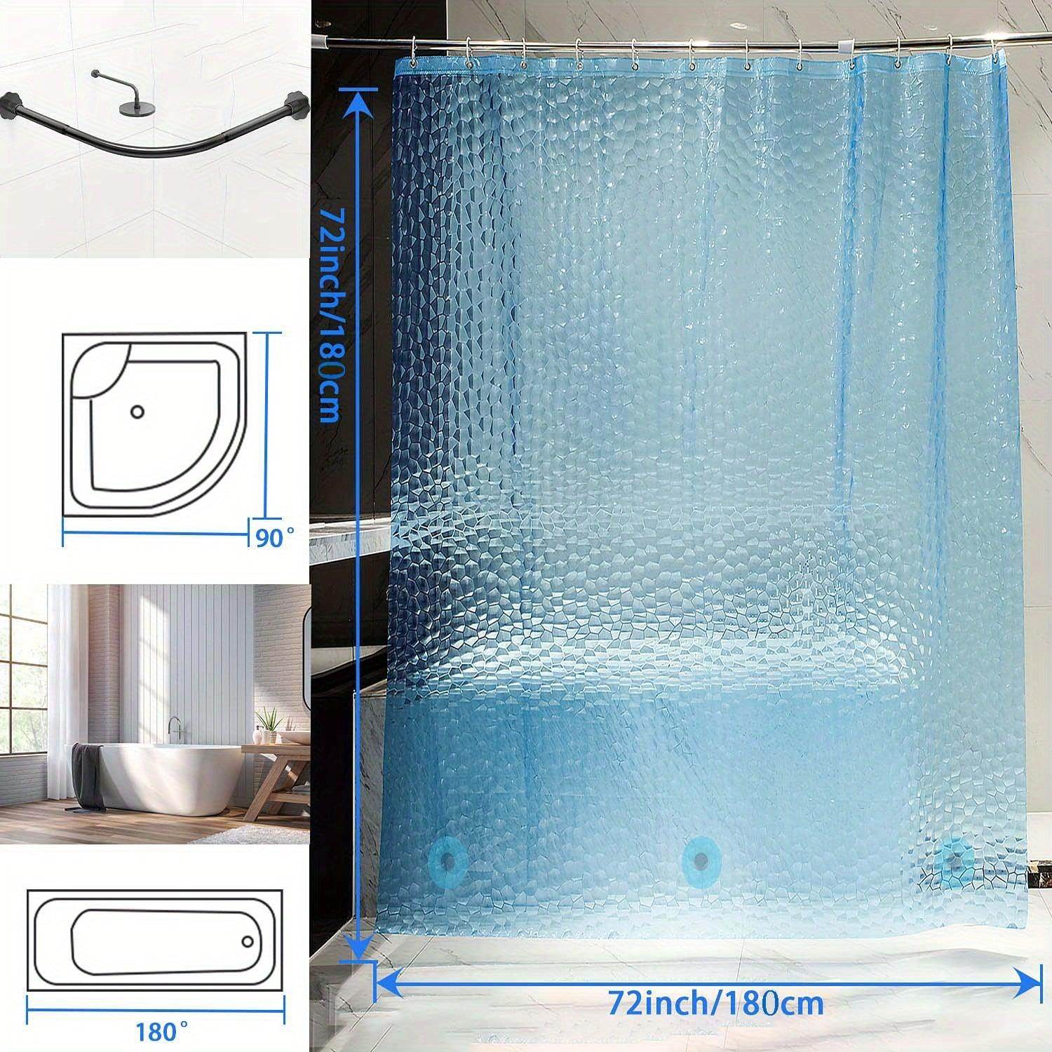 3D Pebble Pattern Waterproof Shower Liner - My Store