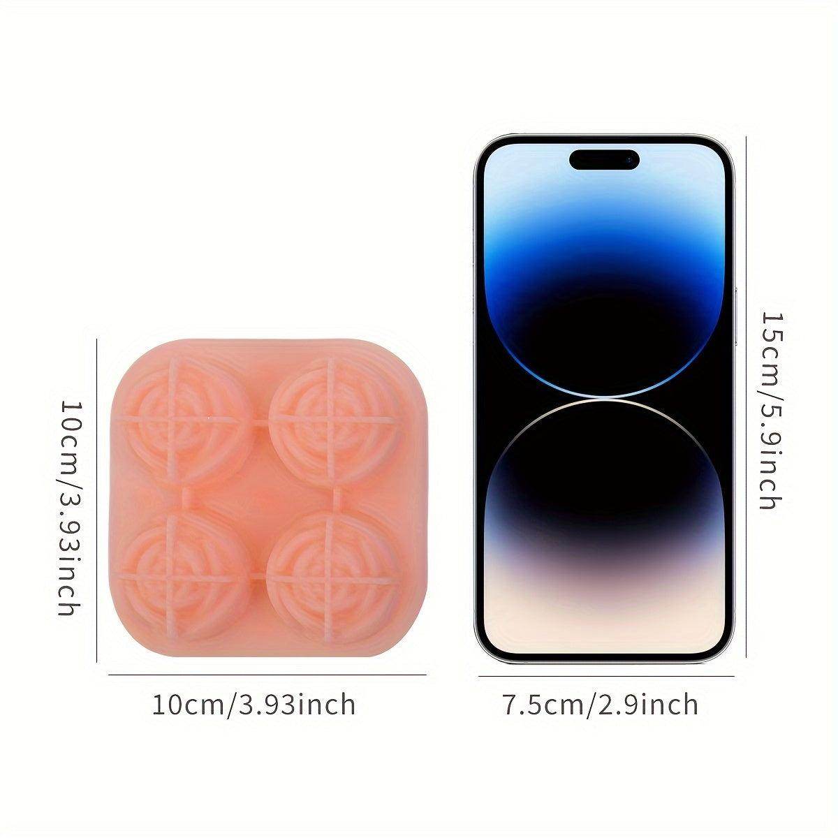 Rose-Shaped Ice Cube Mold - 4 Grids Multipurpose Tray - My Store