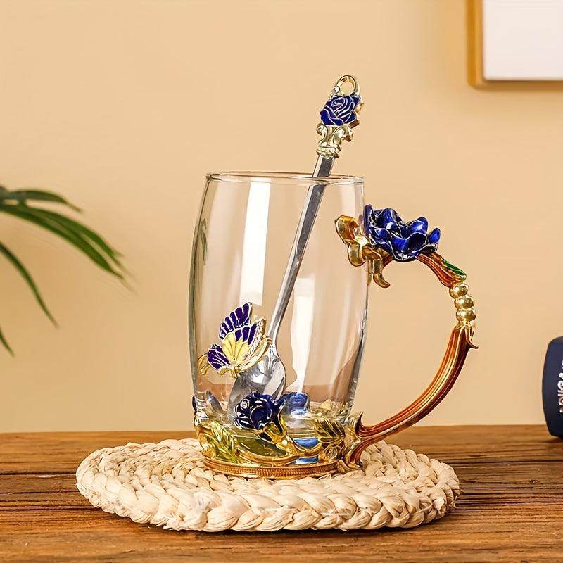 Elegant Flower Pattern Tea Cup Set - My Store