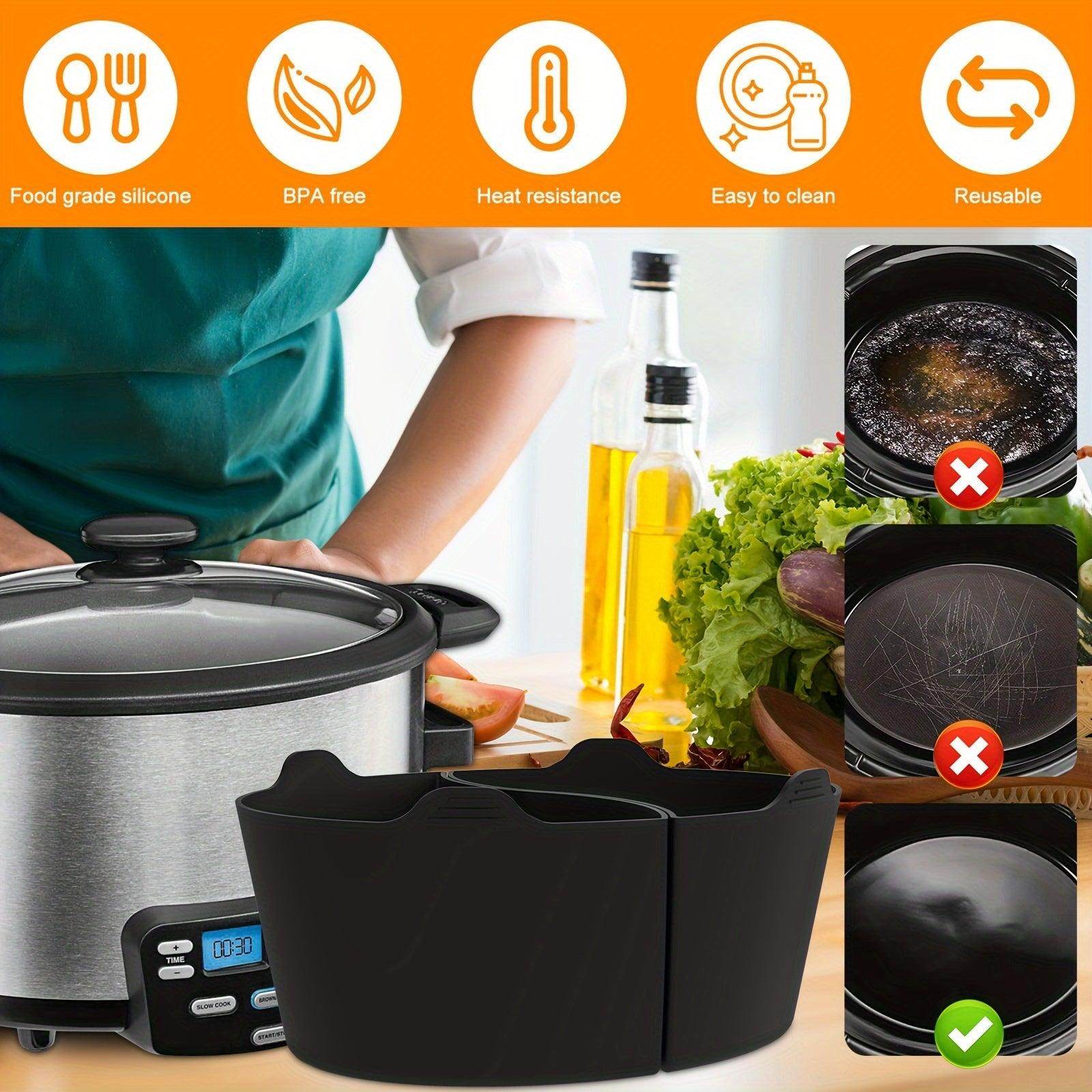 Reusable Silicone Slow Cooker Divider - My Store