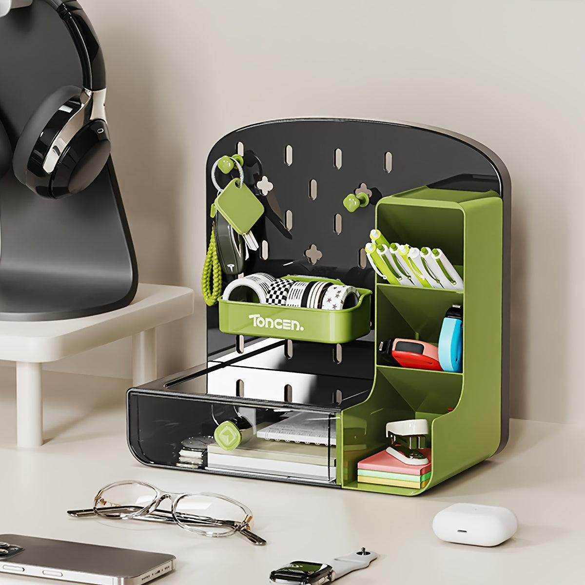Multifunctional Office Desk Organizer with Hole Board and Drawer - My Store