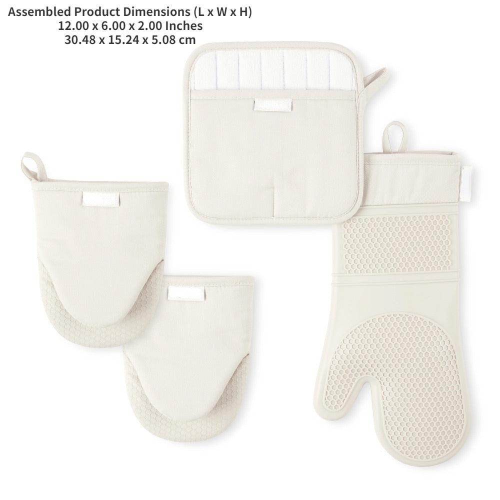 Beige Silicone 4-Piece Kitchen Set - My Store