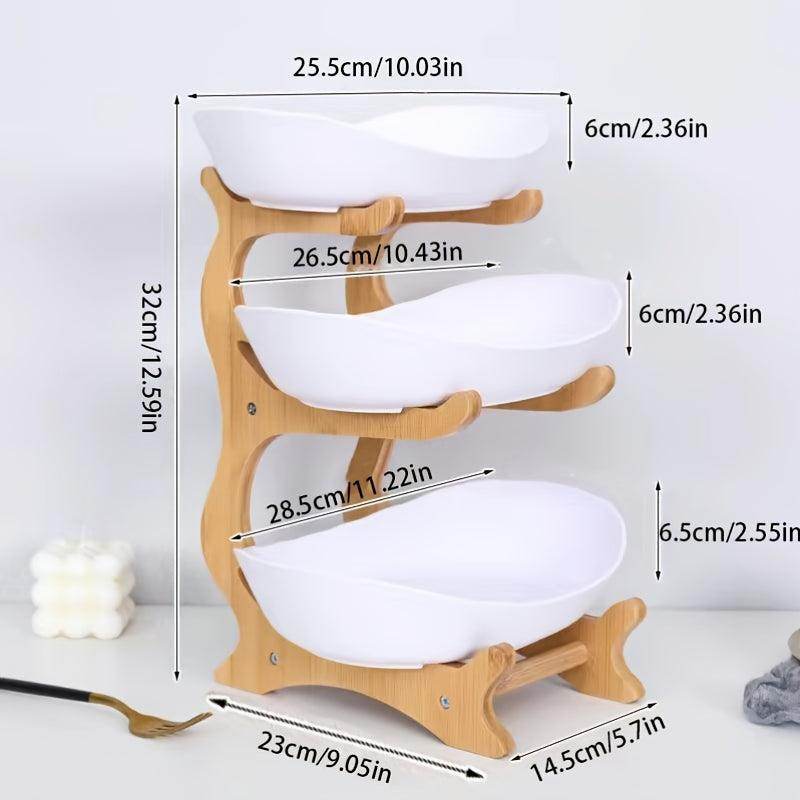 2/3 Tier Fruit Rack Snack Storage Plate - My Store