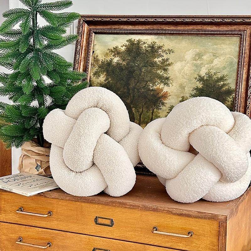 Sherpa Knit Knot Ball Throw Pillow - My Store