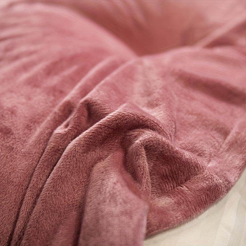 1pc Luxury Velvet Bed Headrest with Lace Trim - My Store