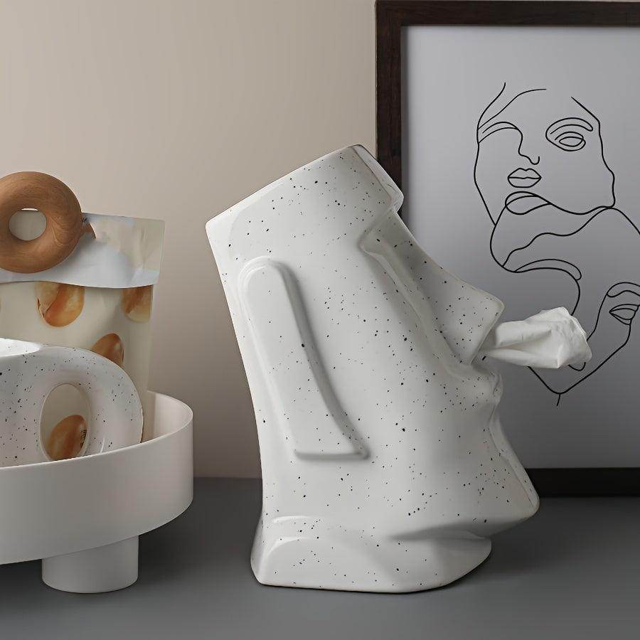 Moai Ceramic Tissue Box Holder - My Store