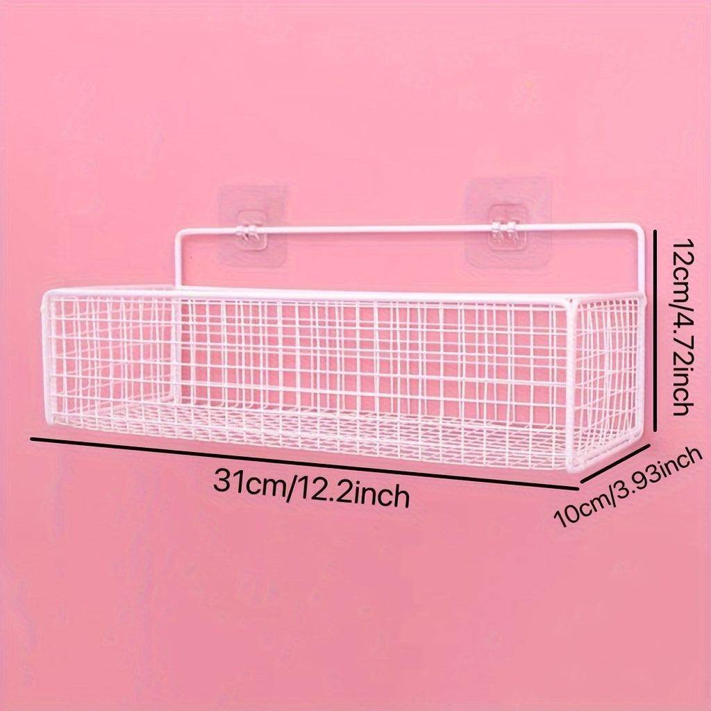 Wall-Mounted Bathroom Storage Rack with Golden Tubes - My Store