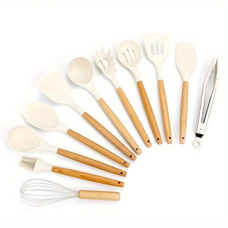 19pcs Silicone Kitchenware Set, Storage Bucket - My Store