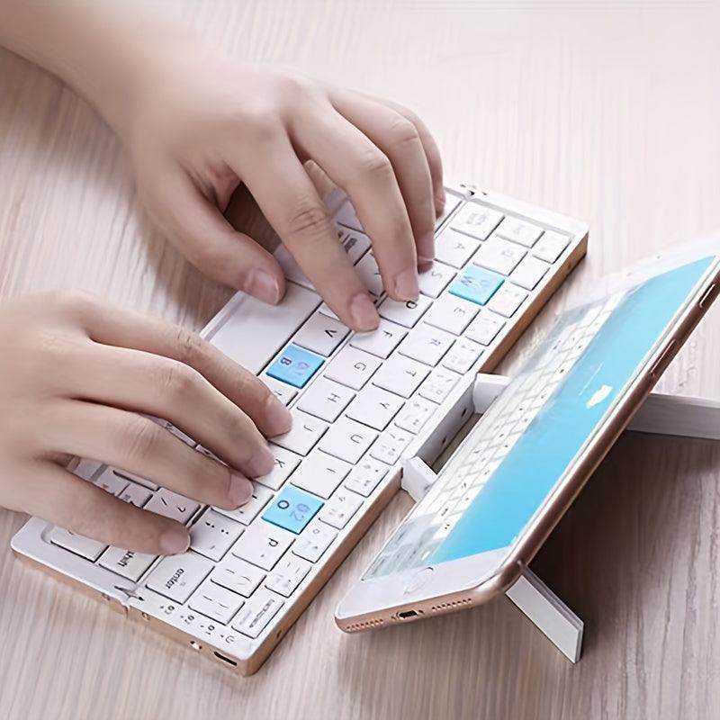 Ultra Mini Foldable Wireless Keyboard – Multi-Device & Rechargeable - My Store
