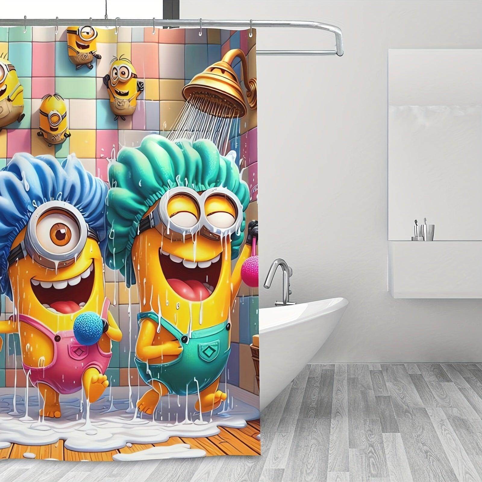 MINIONS Waterproof Shower Curtain Set - My Store
