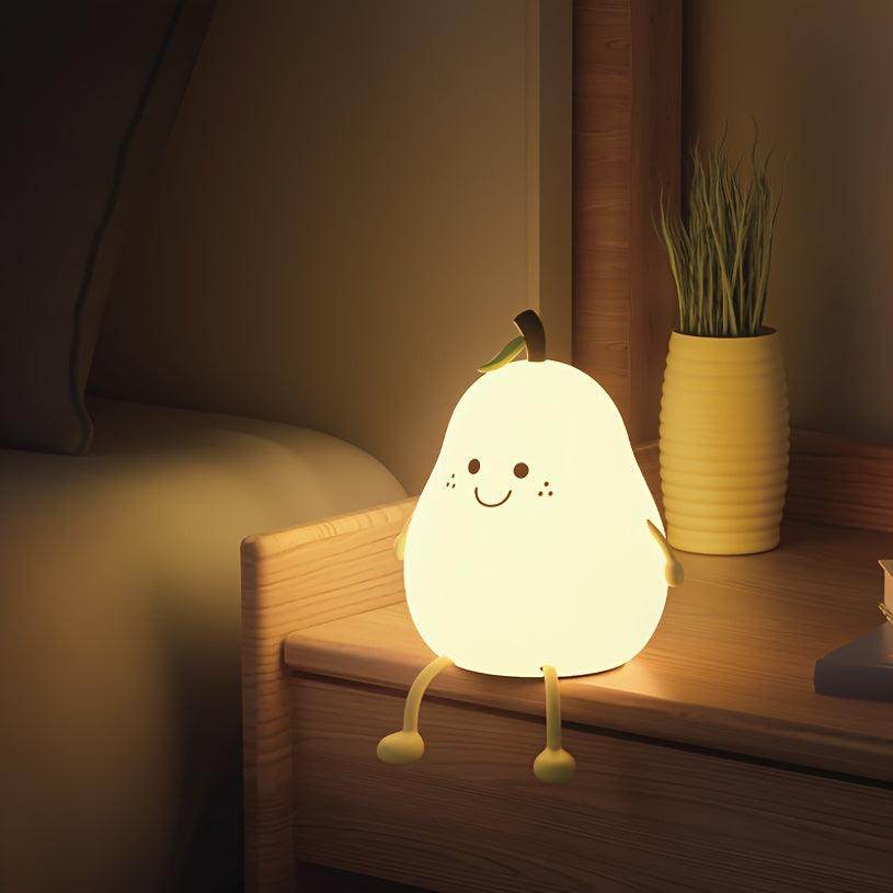 Touch LED Night Light – Pear-Shaped, USB Rechargeable - My Store