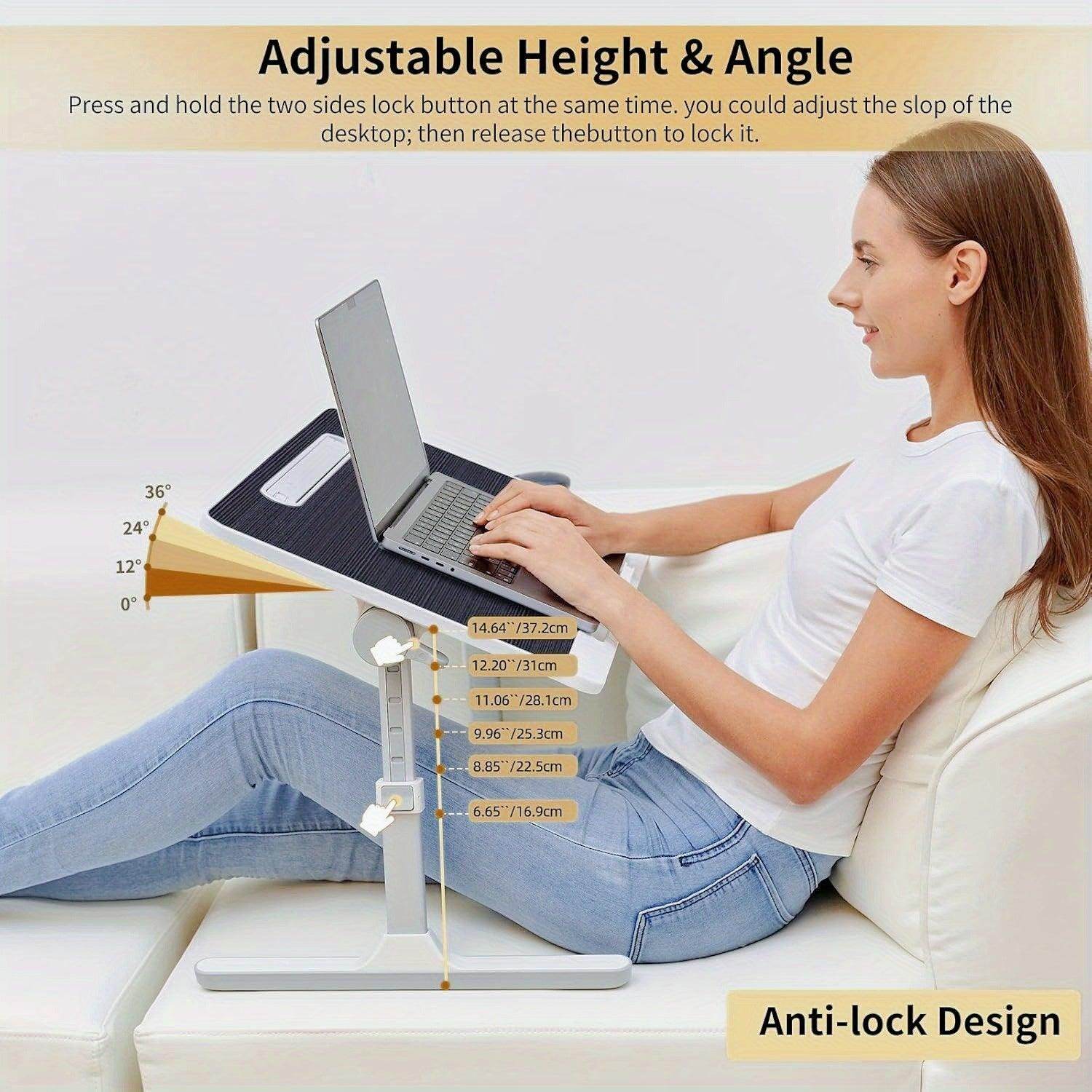 Adjustable Laptop Desk for Bed & Sofa - My Store