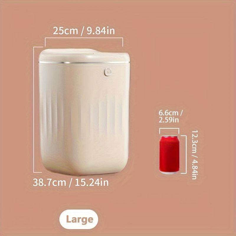 White/Cream Smart Trash Can - My Store