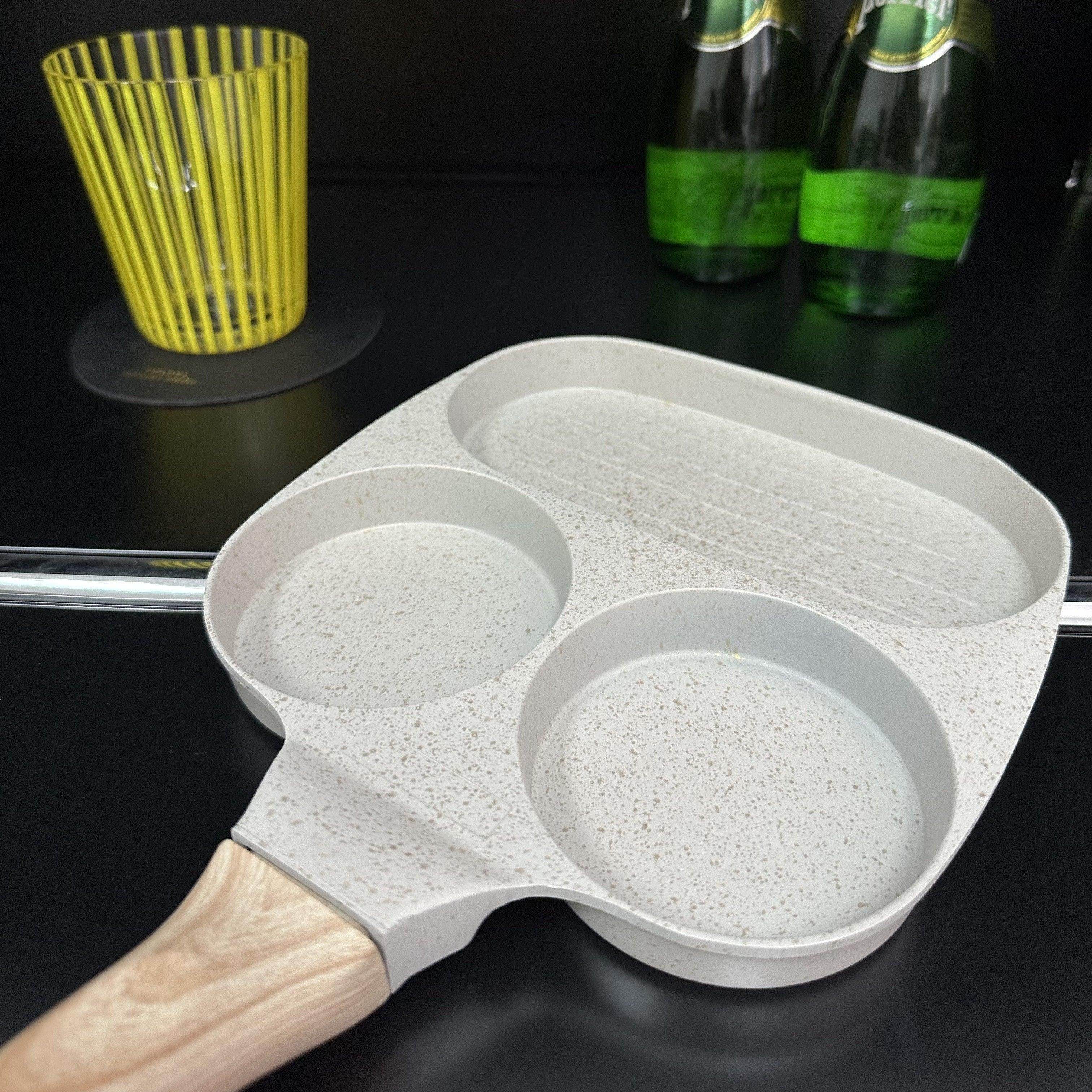 Triple Compartment Nonstick Breakfast Skillet - My Store