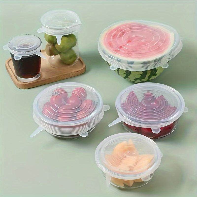6pcs Reusable Silicone Stretch Lids - My Store