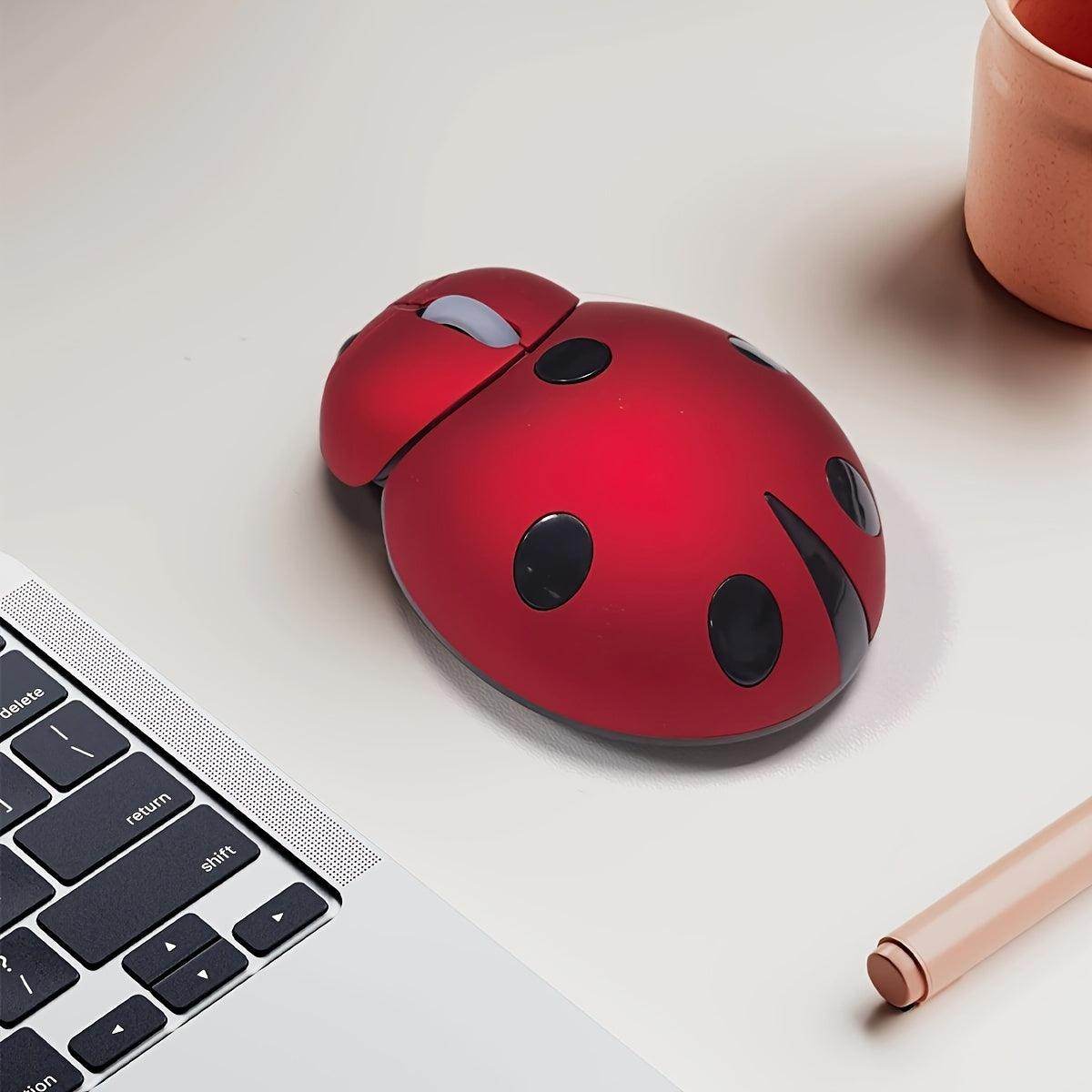 Dual Mode Wireless Cute Ladybug Design Mouse - My Store
