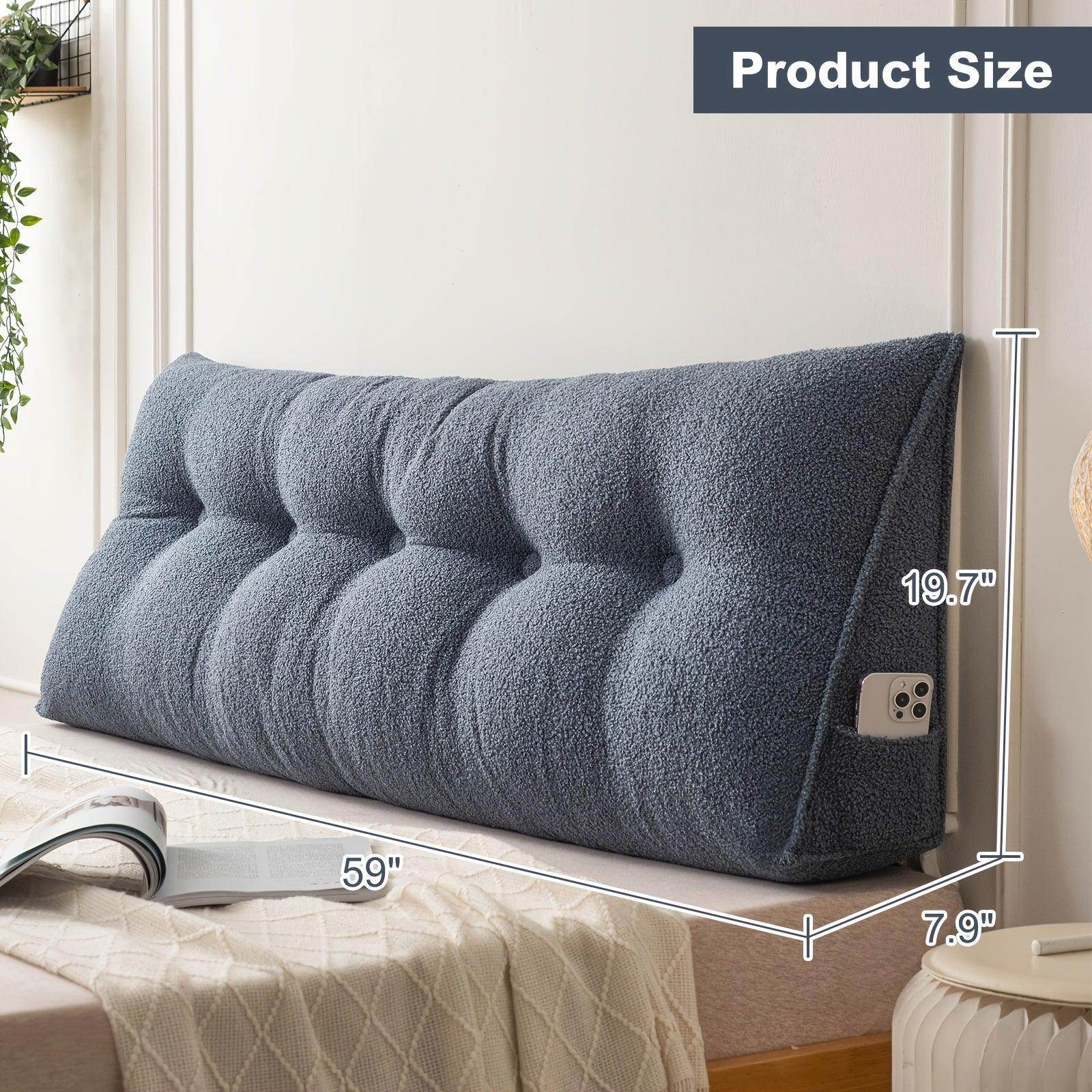 Removable & Washable Triangular Headboard Pillow - My Store