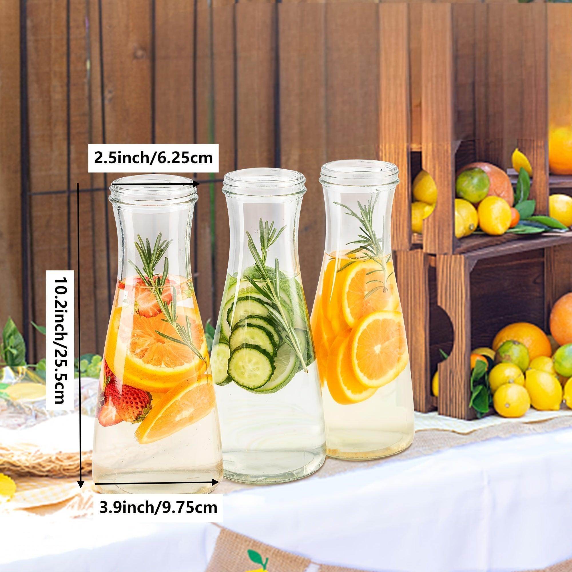 3-Pack Glass Bottle Pitcher Set - My Store