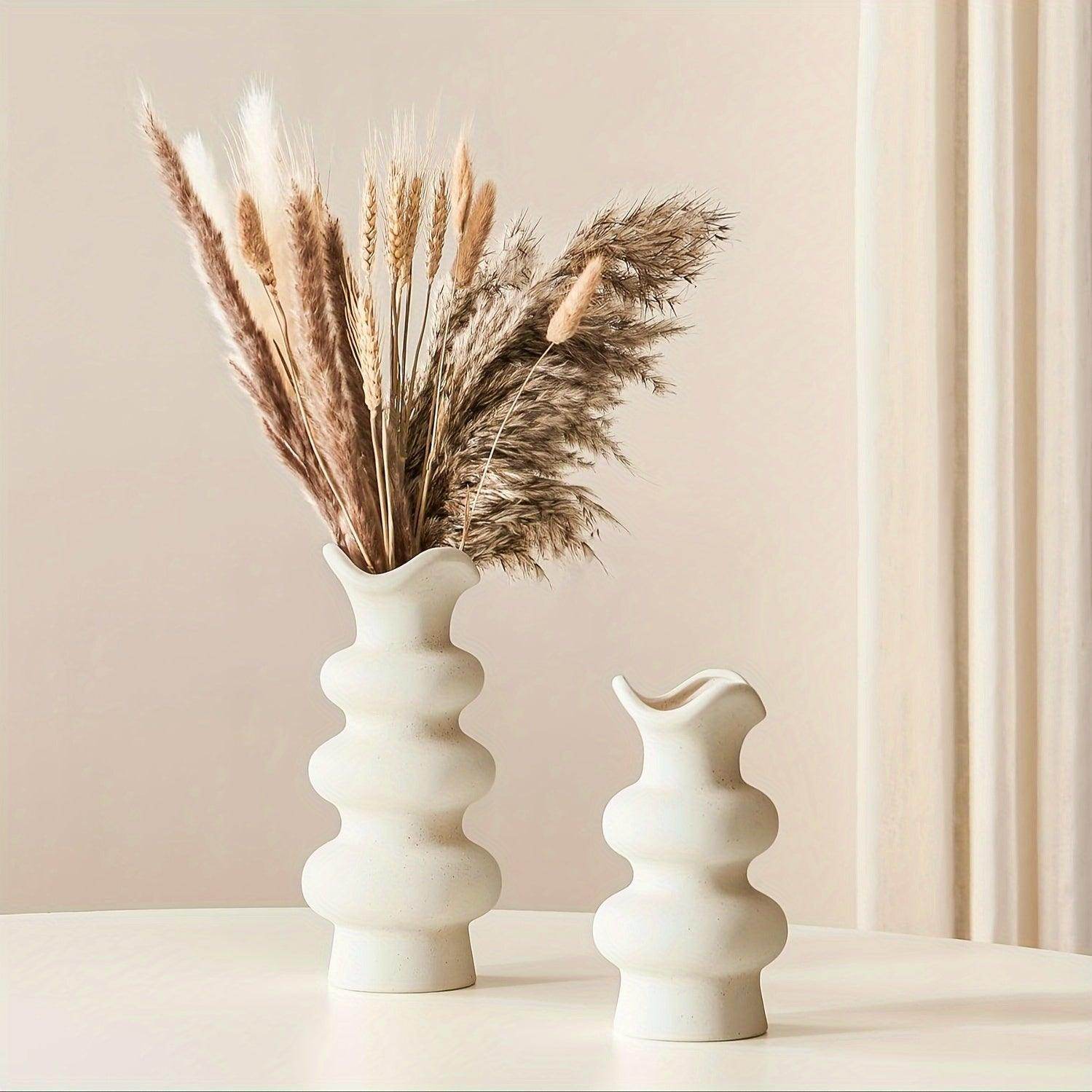 Modern Decorative White Ceramic Vase - My Store