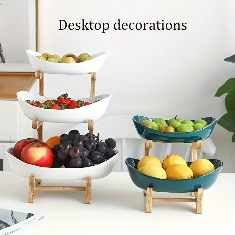 2/3 Tier Fruit Rack Snack Storage Plate - My Store