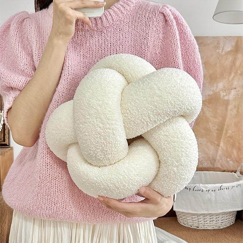 Sherpa Knit Knot Ball Throw Pillow - My Store