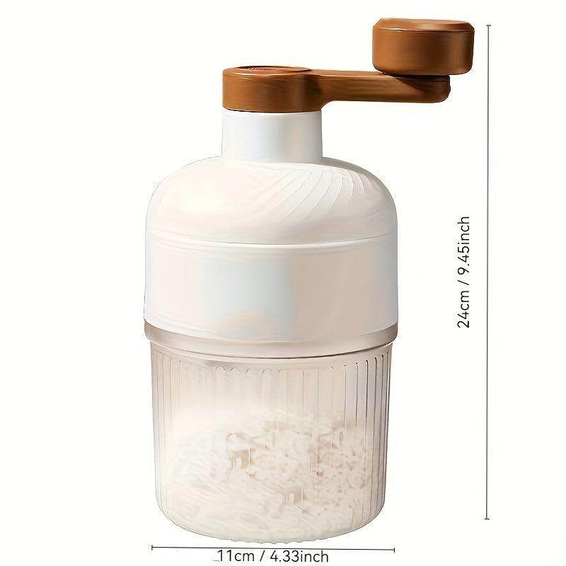 Manual Ice Shaver - Portable Plastic & Polypropylene Hand Crank Ice Crusher - My Store