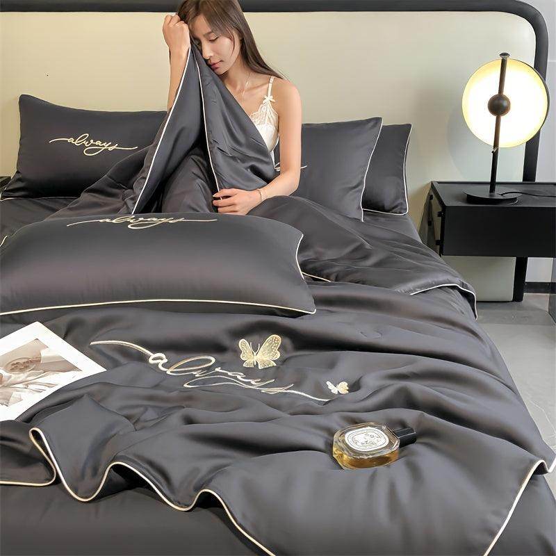 Luxury Embroidered Summer Cooling Quilt - My Store